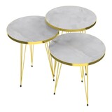 thumbnail of Helloshop26 - Set de 3 tables d'appoint rondes gigognes marbre blanc or 03_0008411