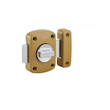 thumbnail of Verrou à bouton Alouette pour porte intérieure, 50mm, acier, époxy bronze - THIRARD