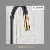 thumbnail of JANA | Grifo de cocina extensible de acero inoxidable premium dorado negro | alto Bogo alta presión giratorio 360° 2 conexiones | Grifo Gastr