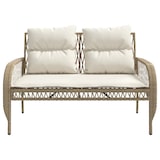 thumbnail of vidaXL 4-tlg. Garten-Sofagarnitur mit Kissen Beige Poly Rattan