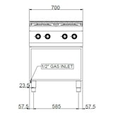 thumbnail of MBM Gasherd 4-flammig 28,0 kW