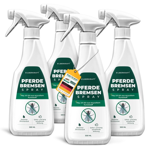 Bremsen-Spray für Pferde: 4 x 500 ml