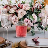 thumbnail of Relaxdays Trinkgläser, 4er Set, 300 ml, Vintage Gläser Wasser, Saft, Limo, spülmaschinenfest, Wassergläser, transparent