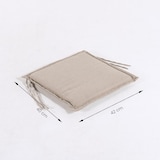 thumbnail of Cojín para sillas de jardín Olefin color Marrón tostado, Tamaño 40x42x4 cm, No pierde color, Desenfundable