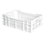 thumbnail of GILAC Caisse ajourée avec poignées 600 x 400 - 40 L - Blanc G179621