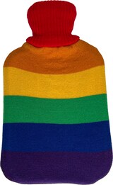 thumbnail of Wärmflasche mit Pride-Regenbogenbezug – 2 Liter, weich & wärmend