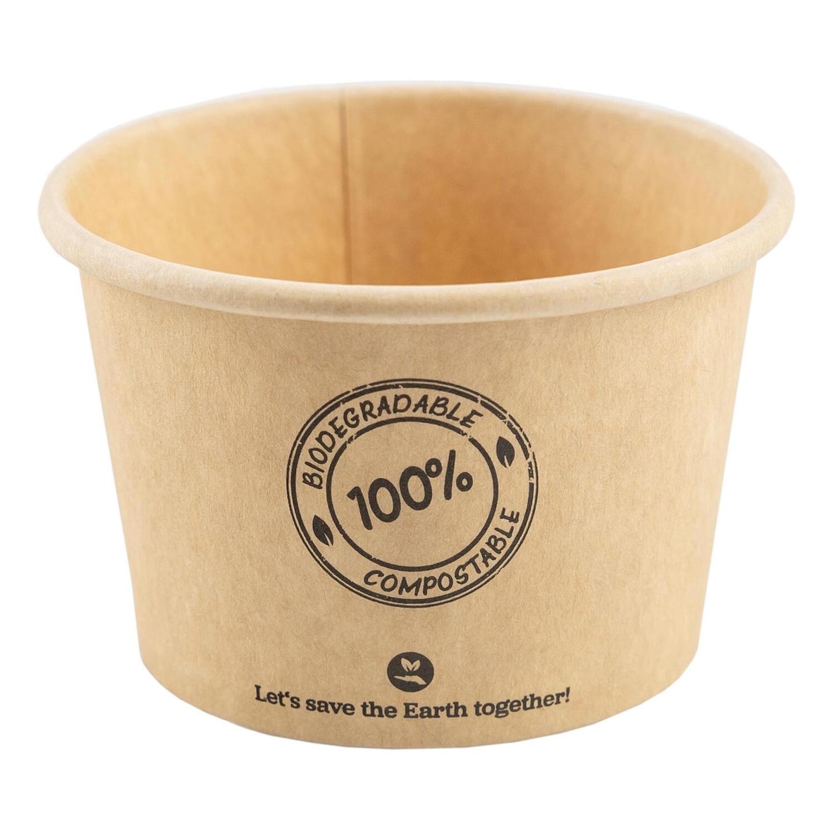 500x BIO Dressingbecher aus Karton 60ml Ø62mm