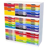 thumbnail of Exacompta 301798D 1x MODULO modulaire ladenbox met 5 gesloten laden voor A4+ documenten, Iderama, zwart-harlekijn