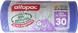 thumbnail of Alfapac - Müllbeutel 30L 55x60cm mit Selbstverschluss 'Lavendel', 8 Rollen x 15 Stück (80% Recycelt)