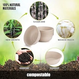 thumbnail of RyanPack Bagasse Schale – Zuckerrohr – 500 ml – 600 Stück