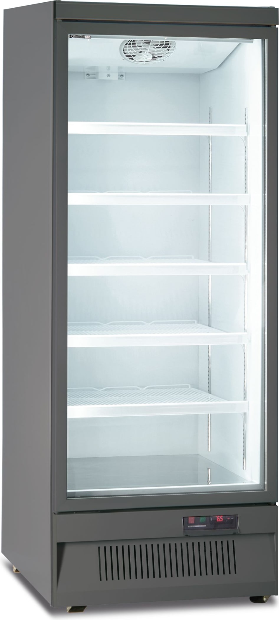 KLIMAITALIA Belüfteter wandmontierter Kühlerschrank. Axialventilatormotor. Positive T° 0°C/+10°C. Elektronischer T°regler. MR75TN1GRY