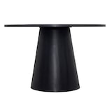 thumbnail of Scandinavische ronde eettafel 120 cm, zwart houteffect