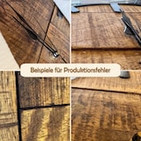 thumbnail of Wanduhr Holz ø 30 cm Uhr 2. Wahl Wohnzimmeruhr modern rund aus Holz Vintage lautlos Mangoholz massiv