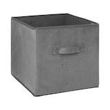 thumbnail of FIVE - Aufbewahrungsbox aus dunkelgrauem Samt, 31 x 31 cm