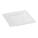 thumbnail of FHC - 250Pcs - Assiette carrée blanche en pulpe - 260x260x20mm