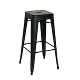 thumbnail of Halenbeek Tabouret de bar Iron black frosted, 75 x 51 x 51 cm, noir