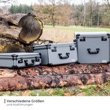 thumbnail of HMF 14422-02 Alu Fotokoffer, Miniaturenkoffer mit Rasterschaumstoff, 46 x 33 x 41 cm