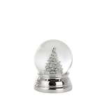 thumbnail of Schneekugel Christbaum Groß, versilbert, H 10,0cm  D 8,0cm