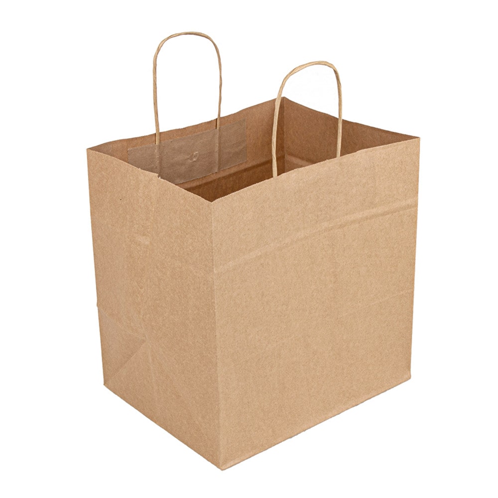 Garcia de Pou 250 Unités - Sacs Sos Traiteur Avec Anses 80 G/M2 24+15X29 Cm Naturel Kraft