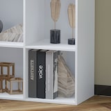 thumbnail of Estantería en Forma de Escalera Armario de Almacenamiento 6 Cubos Madera