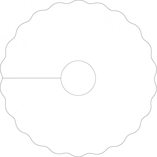 Mank Pilsdeckchen aus Saugstoffpapier UNI in Weiss, Ø 90mm mit 20mm Innenloch , 1000 Stück - Tropfenfänger