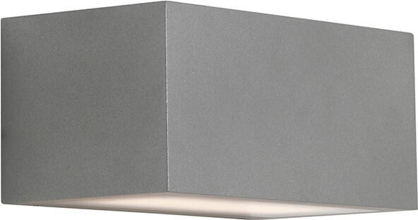 Doppelte Emissions-LED-Wandleuchte RUFY 24W 4000K IP65 – Struktur aus grauem Aluminium mit Glasdiffusor – Außenbeleuchtung Rossini Group