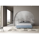 thumbnail of Letto Sommier contenitore imbottito 160x190 microfibra azzurro Azelia