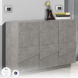 thumbnail of Web Furniture Ping Melaminico Mobile Ingresso 3 Ante 120cm   Cemento Bronx