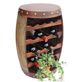 thumbnail of DanDiBo Weinregal Holz mit Ablage Weinfass 1546 Fass 70 cm Flaschenregal Flaschenständer Weinständer Bar