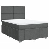 thumbnail of vidaXL Boxspringbett mit Matratze Dunkelgrau 160x200 cm Stoff