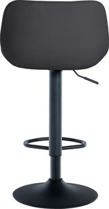 thumbnail of Décoshop26 - Set aus 2 um 360° drehbaren Barhockern in schwarzem Samt mit schwarzen Metall-Trompetenbeinen 10_0006631