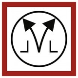 thumbnail of Aufkleber Rauch- und Wärmeabzugseinrichtung, Bedienstelle, Folie, 200x200 mm