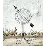 thumbnail of DanDiBo Sonnenuhr Garten Metall Globus 101806 Modern Stehend Sonnenuhr aus Schmiedeeisen 72 cm Gartenuhr Gartendeko