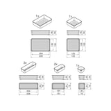 thumbnail of Emuca Kit de 8 Cubos organizadores Cube para cajón, Plástico, Transparente