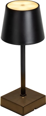 thumbnail of LED Tischlampe schwarz mit Touch Schalter Akku USB warmweiß 3 Modi