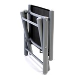 thumbnail of Garten Klapphocker / Fußhocker Aluminium - Textilen Silbergrau/Schwarz