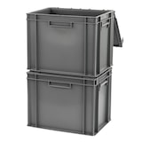 thumbnail of GILAC Bac 400 x 300 - couvercle solidaire - Gris G121002