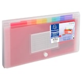 thumbnail of Exacompta - Réf. 55398E - Carton de 5 trieurs valisette midi Crystal - 7 compartiments - dim 26x14 cm - couleur cristal