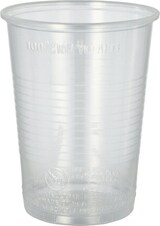 thumbnail of 1600 Stück Plastikbecher (PP), 0,4 l Ø 9,5 cm · 12,2 cm transparent mit Schaumrand