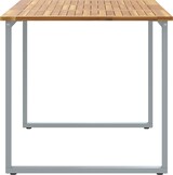 thumbnail of vidaXL Outdoor-Esstisch Grau 140x80x75 cm Stahl & Massivholz Akazie
