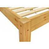 thumbnail of Massivholzbett Kiefer natur 100x200 Einzelbett Futonbett Bettrahmen Rollrost 60.38-10