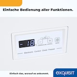 thumbnail of Exquisit Gefriertruhe GT200-HE-041C weiss | Nutzinhalt: 198 L | Schnellgefrieren | 4-Sterne-Gefrieren | Rollen | Standgerät