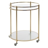 thumbnail of FineBuy Servierwagen Gold Ø 57cm Beistelltisch Teewagen Rollen Küchenwagen
