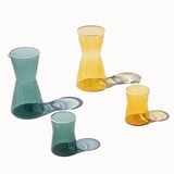 thumbnail of Zafferano Carafe Classy en Verre Borosilicaté Soufflé à la Main Couleur Jaune Or, Design Géométrique Ergonomique pour Tables Raffinées et Élégantes