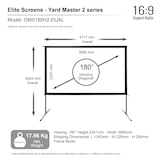 thumbnail of ELITE SCREENS Beamer Leinwand ,/YARD MASTER 2 - MOBILE OUTDOOR LEINWAND/180/geeignet für: Normale Projektoren