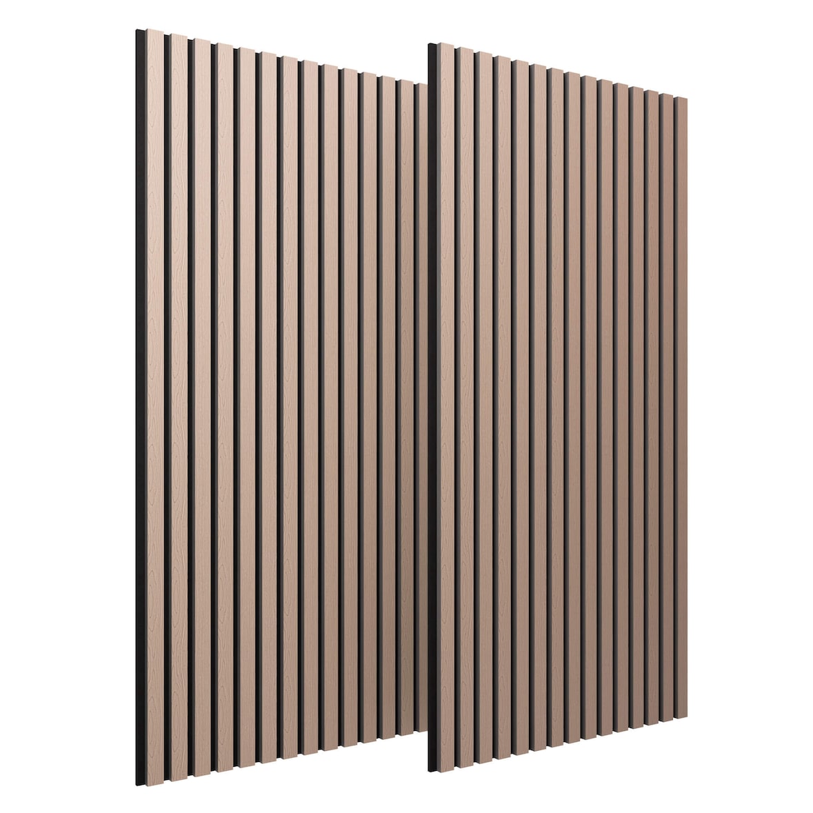 Arebos Pannelli Acustici 120x60 cm, set da 2, effetto legno, facili da montare e tagliare, design moderno per pareti e soffitti.
