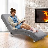 thumbnail of Casaria Relaxliege London Leinenoptik Grau