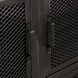 thumbnail of Cómoda HWC-N28, mueble, ruedas 2 cajones, estructura 3D metal industrial retro madera 90x100x40cm ~ negro, natural