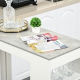 thumbnail of Mesa de Bar de Bistro Mesa Alta de Cocina con Estantería de 4 Niveles Estilo Moderno para Comedor Salón Estructura de Melamina 115x50x102,7 cm