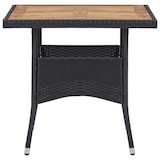 thumbnail of vidaXL Tuintafel poly rattan en massief acaciahout zwart